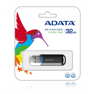Adata Pendrive Classic C906 32GB USB2.0 czarne