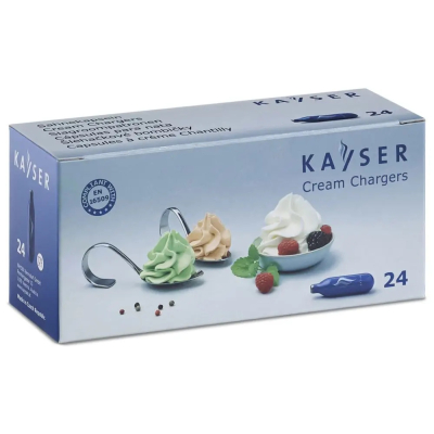 Naboje N2O do syfonu do bitej śmietany 7,5g Kayser 24 szt/Opk