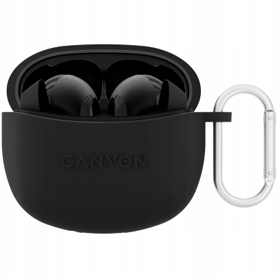 CANYON Słuchawki dokanałowe TWS5 Etui Czarne