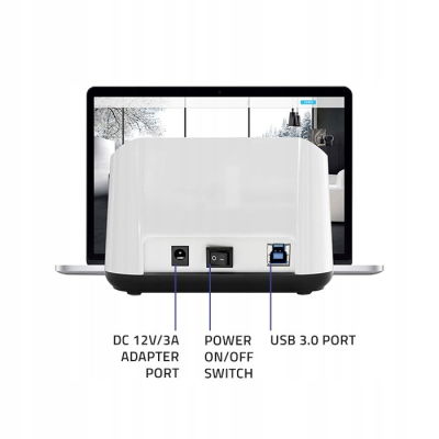 Qoltec Stacja dokująca dysków HDD SSD 2.5