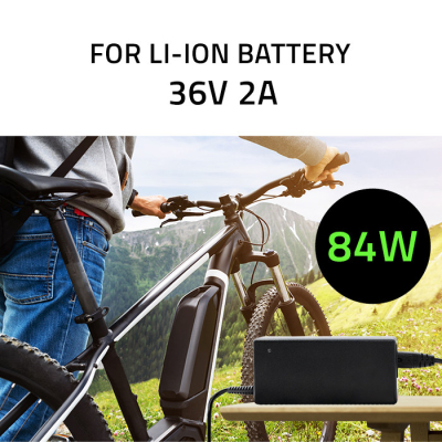 Qoltec Ładowarka do baterii roweru elektrycznego 36V 42V 2A 5.5*2.5