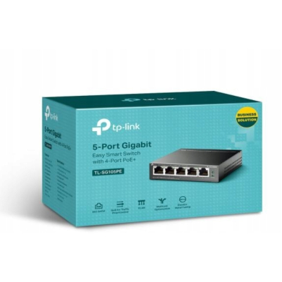 TP-Link Przełącznik SG105PE Switch Smart 5xGb PoE