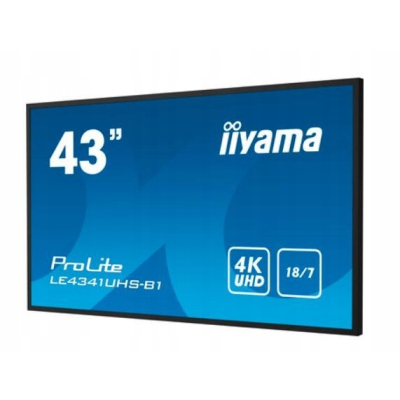 IIYAMA Monitor wielkoformat. 43 cale LE4341UHS-B1 IPS 4K 18/7 LAN USB HDMI Sklep KOZIENICE RADOM