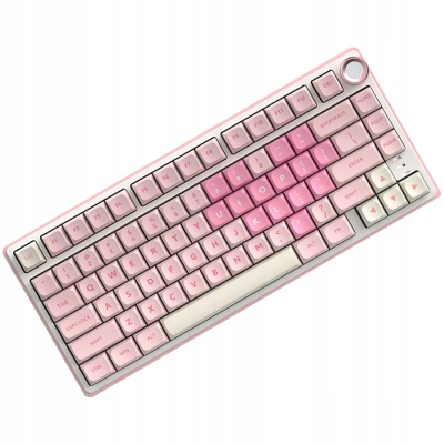 ROYAL KLUDGE R75 Pink Melody Gaming Keyboard Cream switch