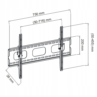 UCHWYT DO TV 32-70 60KG AR-18 ART reg.w pionie