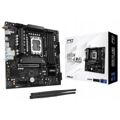 ASROCK MB Desktop B860M Pro-A Wi-Fi, S.1851, 4x DDR5, 1x PCIe 5.0 x16