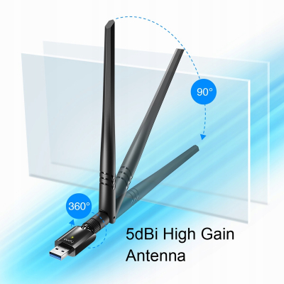 CUDY Karta sieciowa WU1400 USB 3.0 AC1300