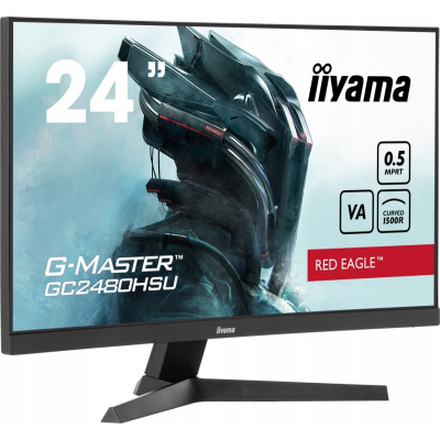 IIYAMA Monitor 24 cale GC2480HSU-B1 VA 180HZ 1500R USBx2 0,5ms 300cd