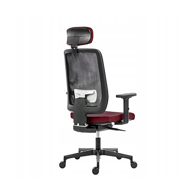 Powerton ERGO LUCIE Ergonomiczny fotel biurowy, Czerwony