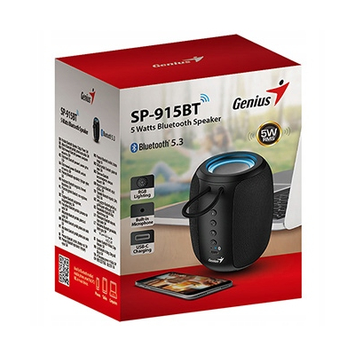 Genius głośnik SP-915BT, 1.0, 5W, czarny, COPILOT