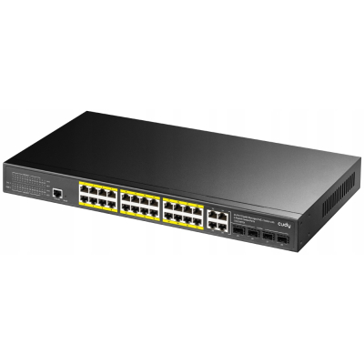 CUDY GS2028PS4-300W przełącznik sieciowy 24-port. Gigabit PoE+ zarządzalny