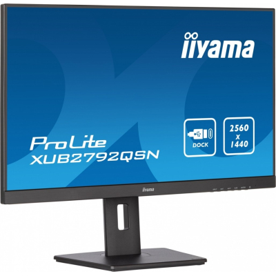 IIyama Monitor 27 cali XUB2792QSN-B5 IPS QHD,Dock,HDMI,DP,HAS