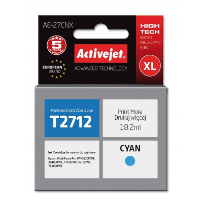 Tusz Activejet AE-27CNX Epson 27XL T2712; Supreme;