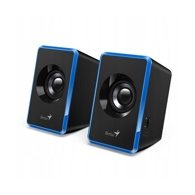 Genius głośniki SP-U125, 2.0, 3W niebieskie regulacja głośności 3,5 mm jack