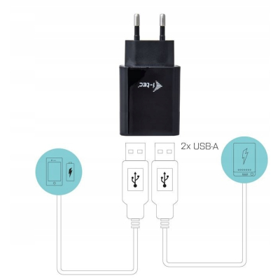 i-tec USB Power Charger 2 port 2.4A czarny 2x USB