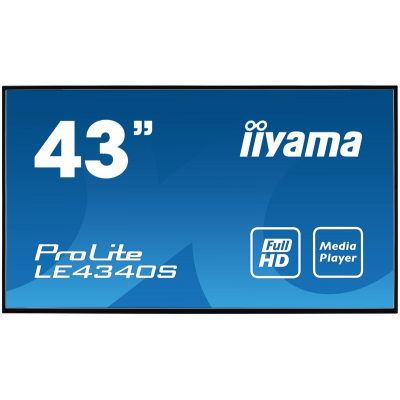 IIYAMA Monitor 43cal LE4340S-B3 VA HDMI DP RJ45