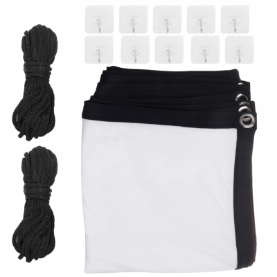 Maclean Ekran projekcyjny 120" 240x180cm 4:3 haczyki do naciągu MC-169