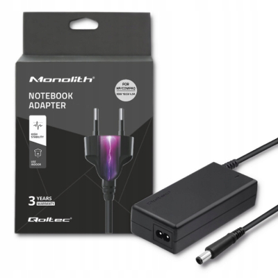 Qoltec Zasilacz do HP Compaq 90W 18.5V 4.9A 7.4*5.0+pin +kabel 50084