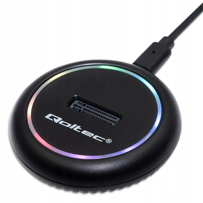 Qoltec Stacja dokująca dysków SSD M.2 NVMe SATA USB-C max 2TB