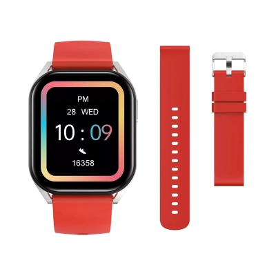 CANYON Smartwatch Chatter SW-58 BT-CALL Srebrno -Czerwony