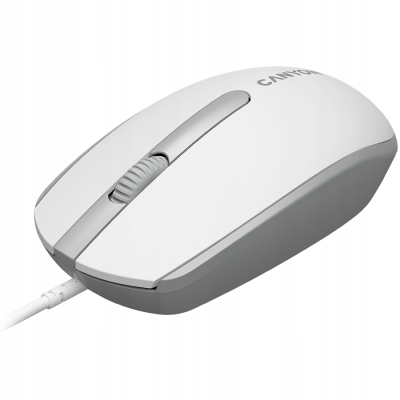 Canyon M-10 - przewodowa mysz optyczna Biało-szara