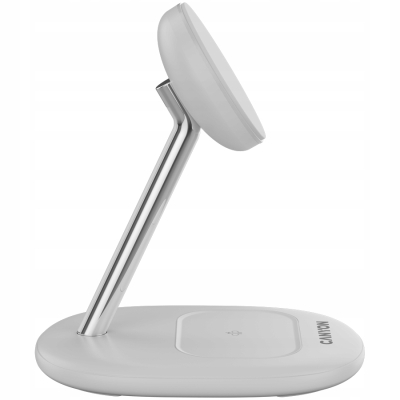 Canyon WCS-205 - ładowarka bezprzewodowa 2-w-1 Qi2 15 W Biała