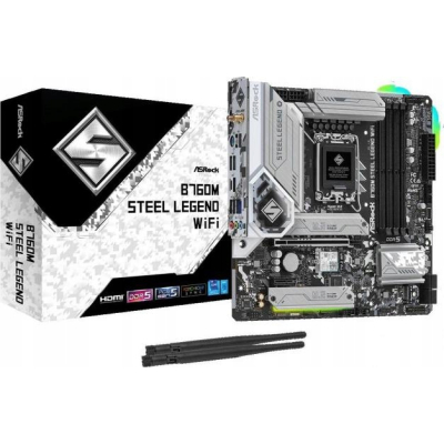 Płyta główna ASRock B760M Steel Legend WiFi DDR5 microATX Intel socket 1700