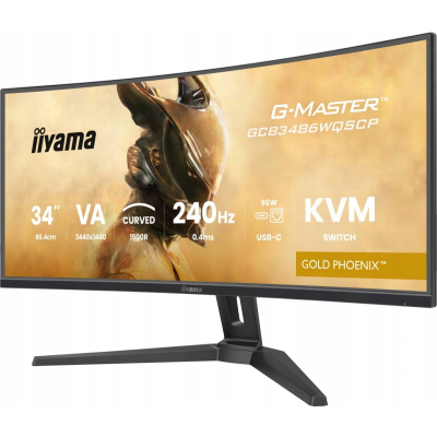 Monitor iiyama G-Master 34 cale GCB3486WQSCP-B1 VA UWQHD 240Hz 21:9 HDMI