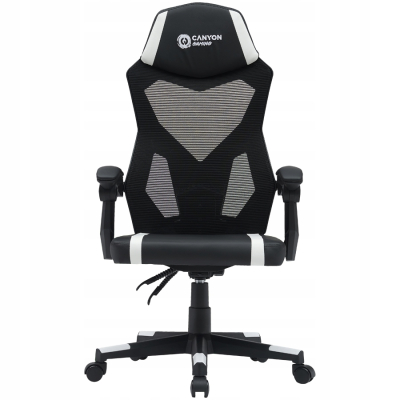 Canyon Flow MCH01 fotel gamingowy Mesh czarno biały