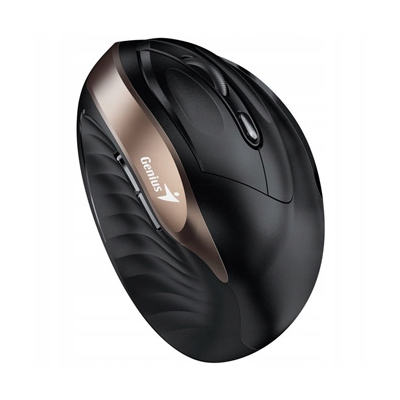 Genius Ergo 8250S Mysz bezprzewodowa, czarno-złota, 1600DPI