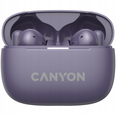 CANYON Słuchawki dokanałowe OnGo 10 ANC i ENC Fioletowe