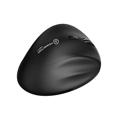 Powerton ERGO CLOE Mysz bezprzewodowa, czarna, 1600DPI