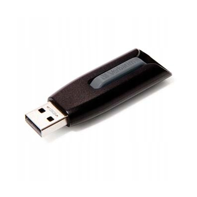 Verbatim USB 3.0, 128GB, V3, Store N Go, czarny, 49189, z wysuwanym złączem