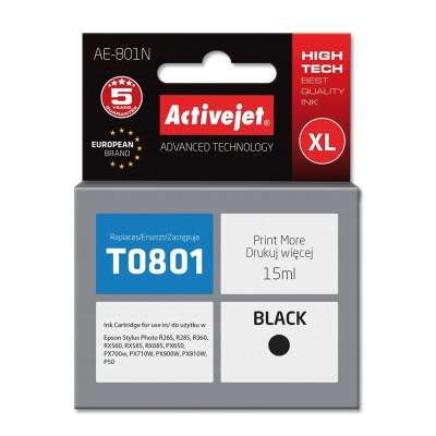 Tusz Activejet AE-801N Epson T0801; Supreme; 15 ml