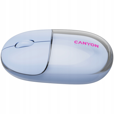 CANYON mouse 24 BT Wireless Transparent Blue - Lekka mysz bezprzewodowa