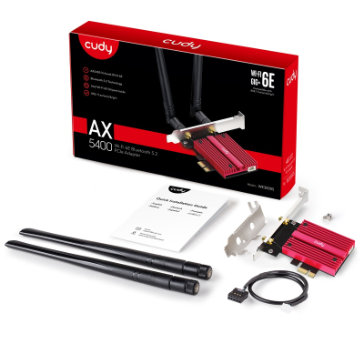 CUDY Karta sieciowa WE3000S WiFi AX5400 PCI-E Sklep KOZIENICE RADOM