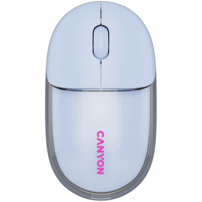 CANYON mouse 24 BT Wireless Transparent Blue - Lekka mysz bezprzewodowa