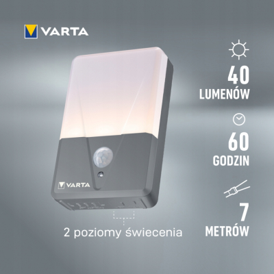 LAMPA MOTION SENSOR OUTDOOR LIGHT twin pack (2szt) VARTA