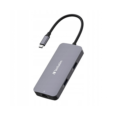 Verbatim USB (3.2) hub 5-port długość przewodu 15cm 1xUSB C 2xUSB A 1xHDMI