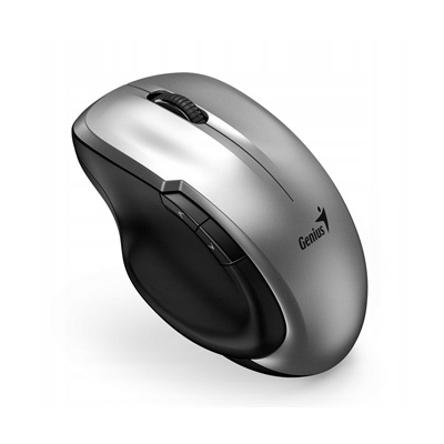 Genius Ergo 8200S Mysz bezprzewodowa, srebrna, 1200DPI