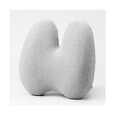 Powerton ERGO CUSHY Zestaw poduszka lędźwiowa i poduszka siedziska, szary