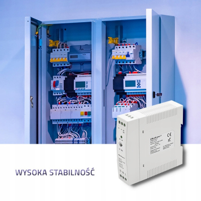 Qoltec Zasilacz na szynę DIN 24W 24V 1A Biały Slim