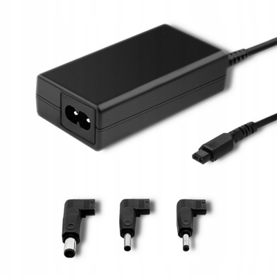 Qoltec Zasilacz specjalizowany do Dell 65W 3 wtyczki+kabel zasilający