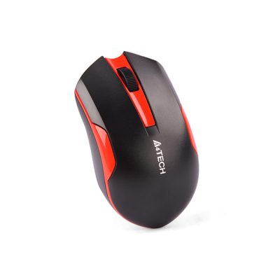 A4Tech Mysz bezprzewodowa G3-200N-1 Black+Red sensor optyczny A4TMYS46038