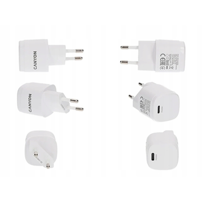 CANYON Ładowarka sieciowa H-20-05 PD 20W USB-C Biała