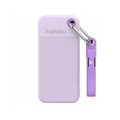 Verbatim SSD Zewnętrzny Pocket SSD 2000GB, 2 gumowe osłony, USB C 32323