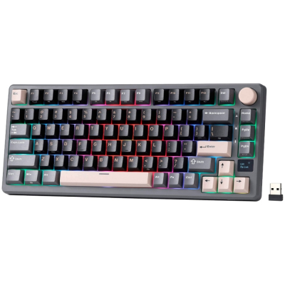 ROYAL KLUDGE RK-M75 Phantom Gaming Keyboard Beige switch