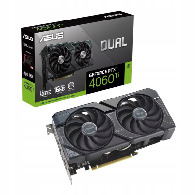 Asus Karta graficzna RTX 4060 Ti DUAL Advanced 16G GDDR6 128bit