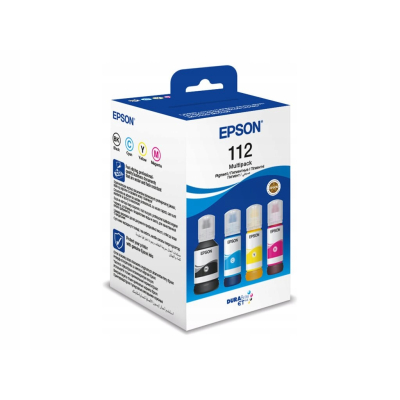 Epson Tusze Multipack EcoTank 112 C13T06C64A czarny czerwony niebieski żółt