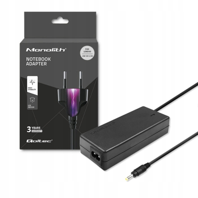 Qoltec Zasilacz do Lenovo 45W 20V 2.25A 4.0*1.7 +kabel zasilający 51509